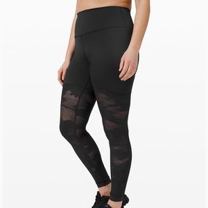 Lululemon Pants Tight 28”  Black Camo